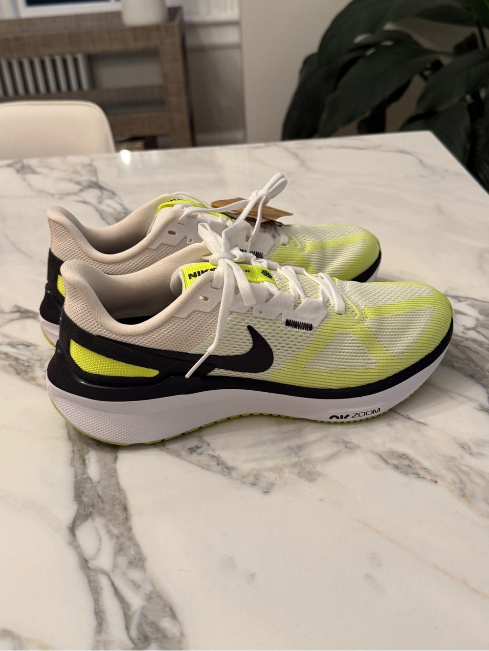 Nike Running Shoes in White, Neon Yellow & Black